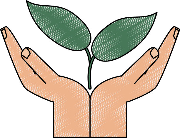 叶子生态标志图片下载