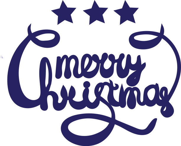 圣诞快乐文字书法字母图片下载