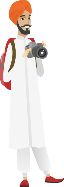 印度自然摄影师与数码相机图片下载