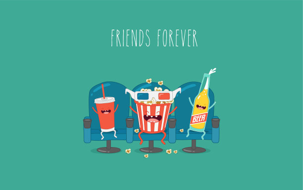 卡通快餐永远的朋友图片下载