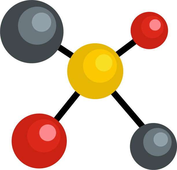 原子点阵图标的平面样式图片下载