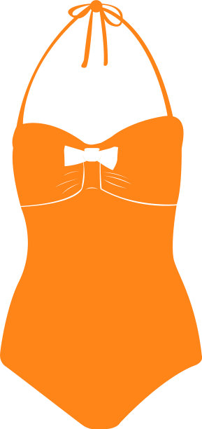 孤立的泳装轮廓图片下载
