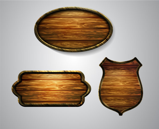 现实的木制招牌图片下载