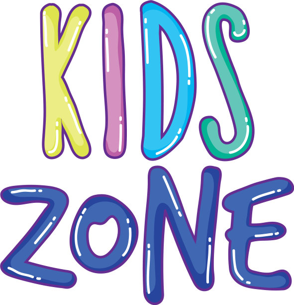 快乐的孩子区单词标签图片下载