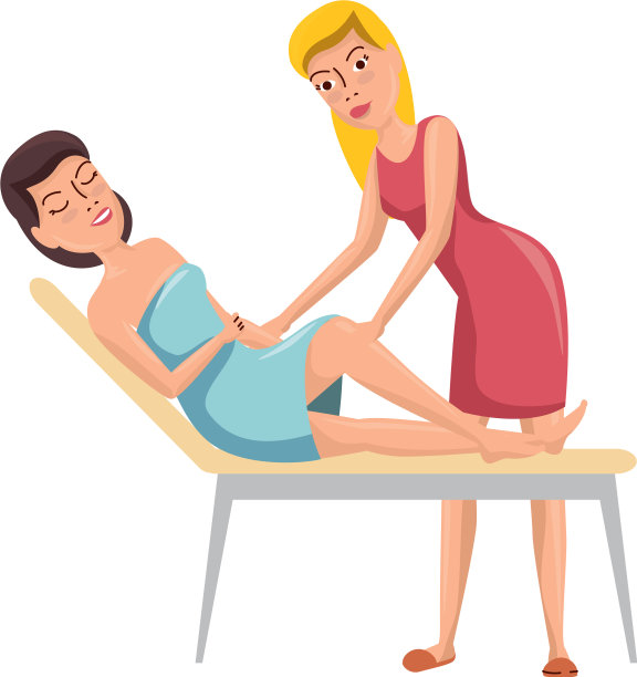 女人在做水疗按摩图片下载