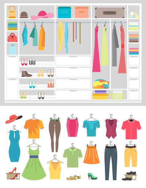 卡通时尚女装图片下载