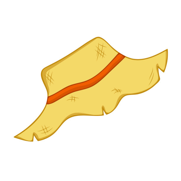 草帽孤立图片下载