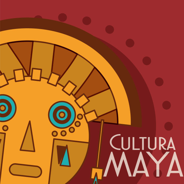 玛雅文化的明信片图片下载