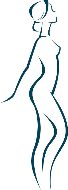 一个美丽苗条的女人的轮廓图片下载