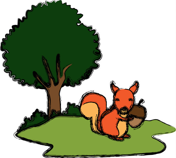 松鼠动物卡通图片下载