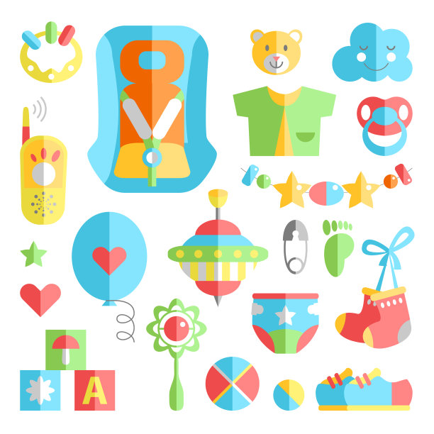 新生婴儿主题可爱套装婴儿护理图片下载