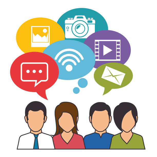 社交媒体网络概念图片下载