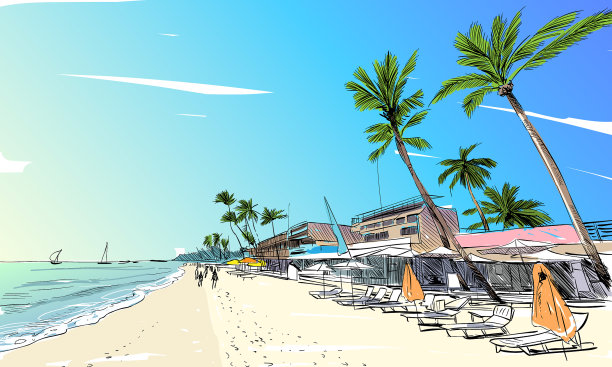 菲律宾美丽的热带岛屿度假胜地图片下载