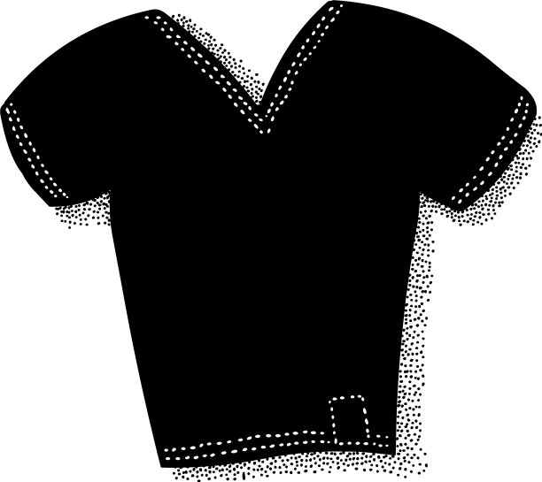 卡通形象的t恤图标衬衫符号图片下载