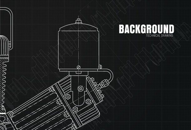 设计一个黑色的背景与图纸图片下载