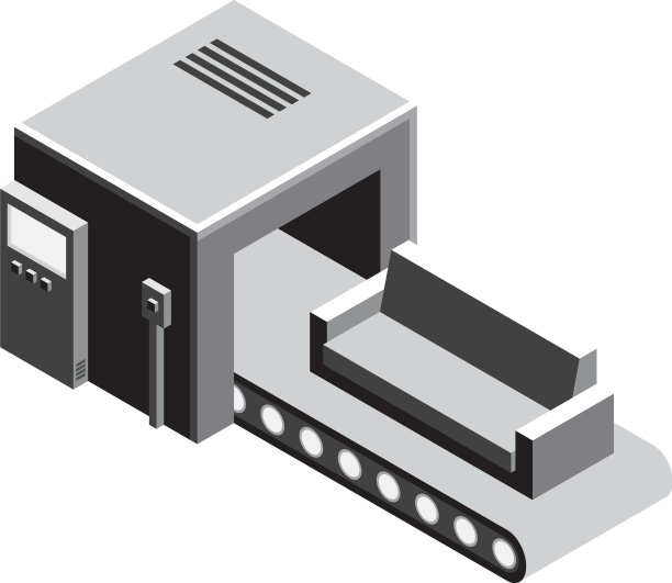 工厂输送系统等距图片下载