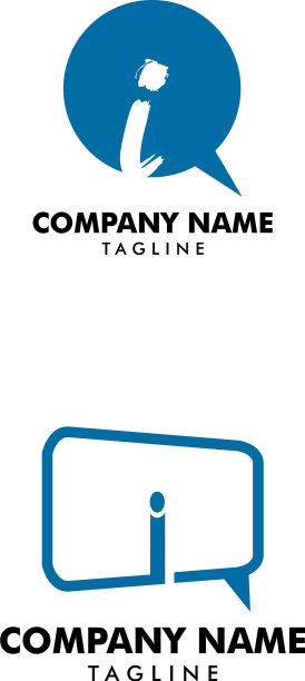 字母I聊天logo设计模板合集图片下载
