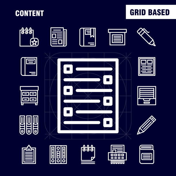 内容线图标包的设计者和图片下载