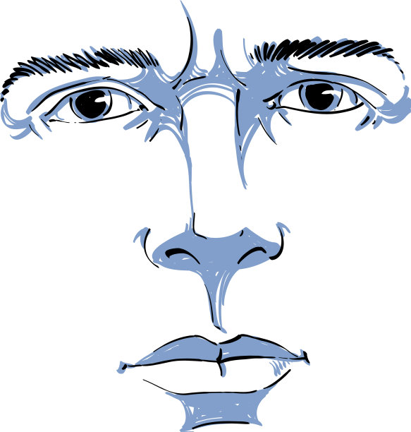 这是一个人责怪别人的肖像画图片下载