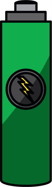 孤立的小电池图片下载