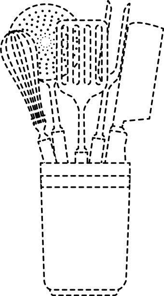 锅与设置餐具图标图片下载