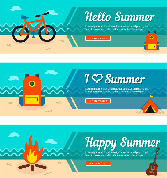 旅游和度假横幅图片下载