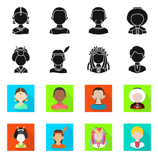 模仿者和常驻图标集的设计图片下载