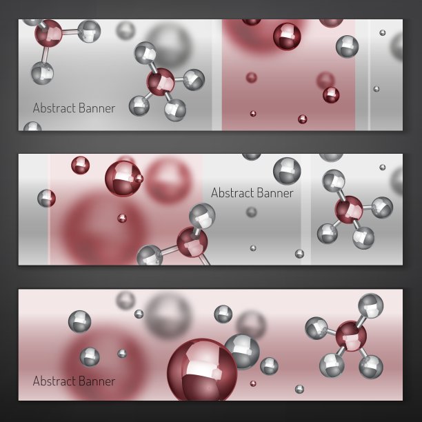 银粒子的横幅图片下载