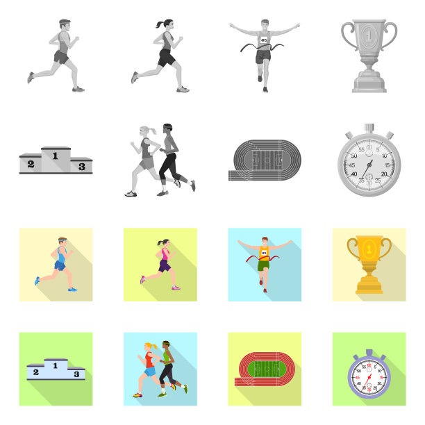 设计一套运动及优胜者标志图片下载