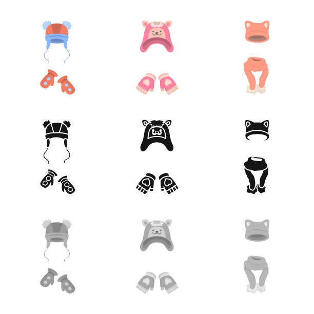 隔离对象的衣服和纹理图标设置图片下载