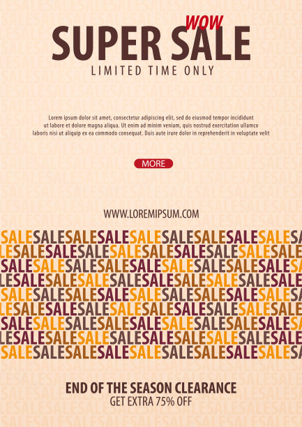 销售海报或传单设计折扣背景图片下载