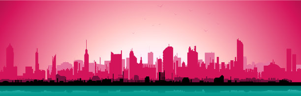 早上城市景观图片下载