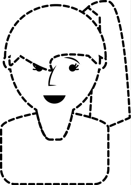 卡通女人图标图片下载