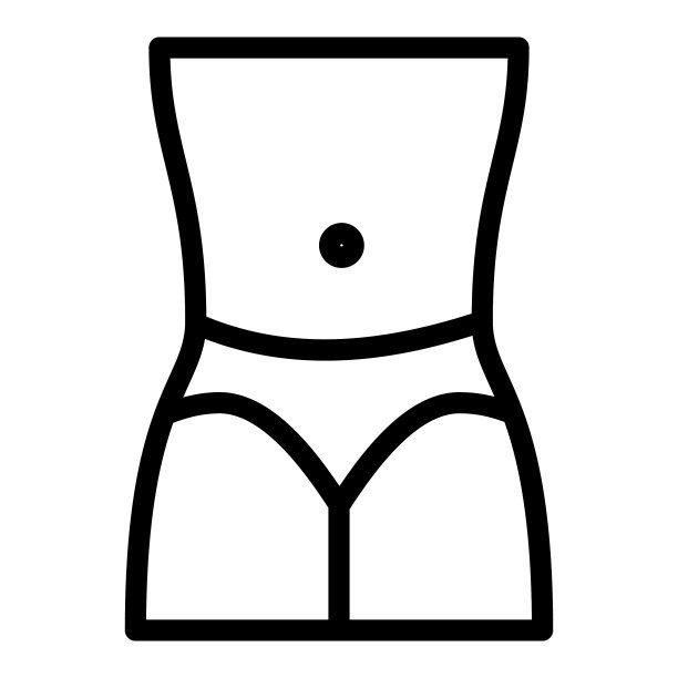 女性腰线图标女性在内裤图片下载