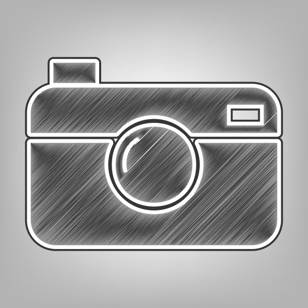 数码相机签名铅笔素描图片下载