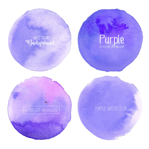 紫色水彩背景蜡笔水彩图片下载