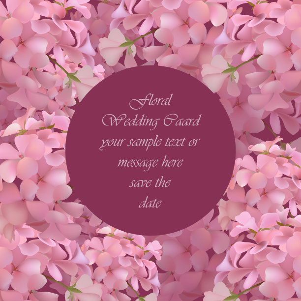 花开圆卡框春夏图片下载