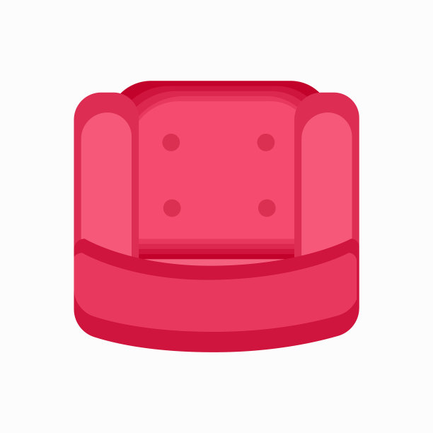 粉色的屏风扶手椅图标图片下载