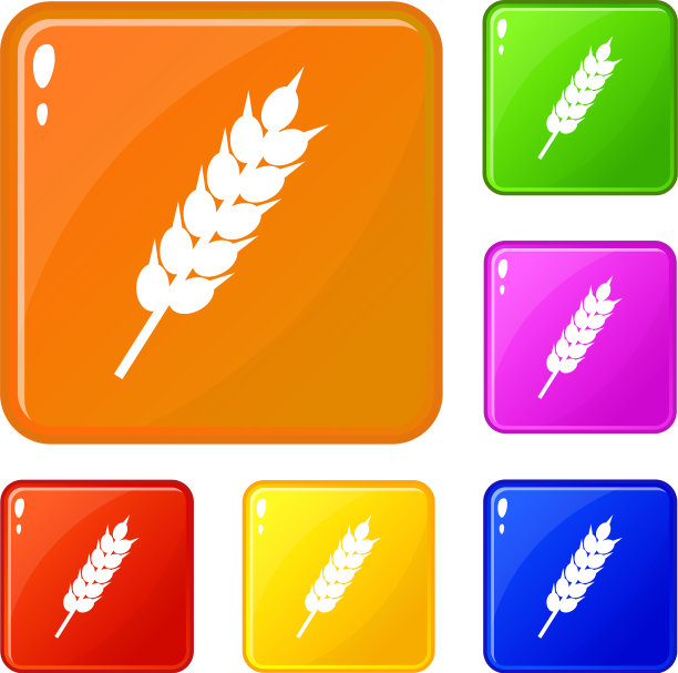 干小麦穗图标设置颜色图片下载