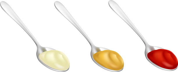 蛋黄酱、番茄酱、芥末酱图片下载