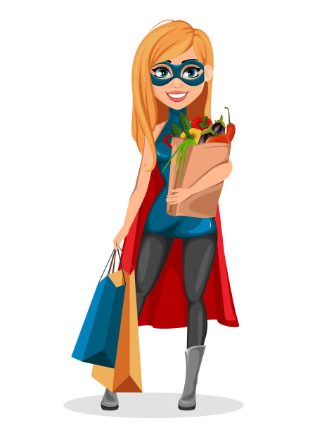 穿着超级英雄服装的女人超级妈妈图片下载