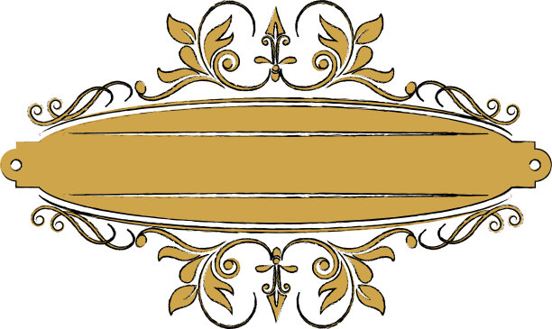 复古标签与装饰性的边界徽章优雅图片下载