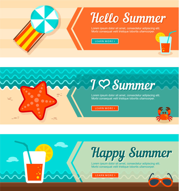 旅游和度假横幅图片下载