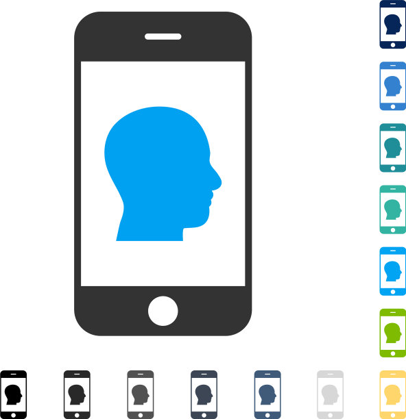 智能手机联系人人像图标图片下载