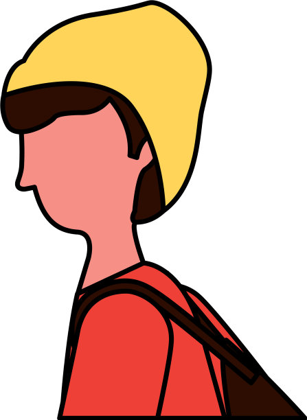 人物卡通肖像在白色的背景图片下载