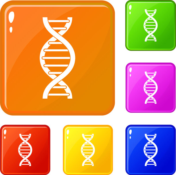 DNA螺旋图标设置颜色图片下载