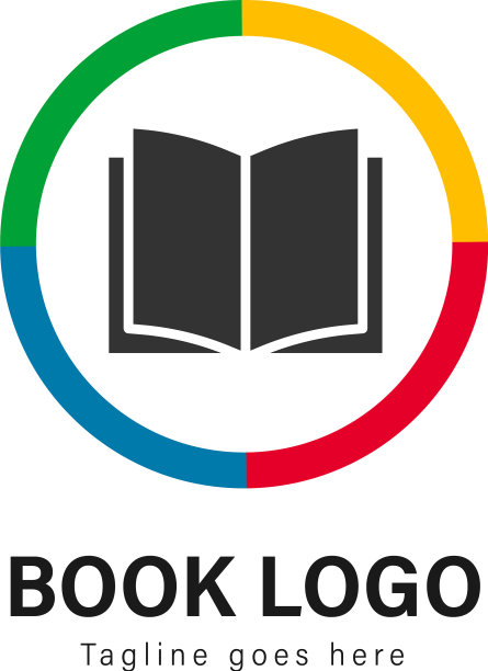 现代风格书籍Logo模板设计图片下载