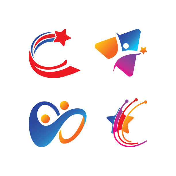 成功明星标志设计模板集图片下载