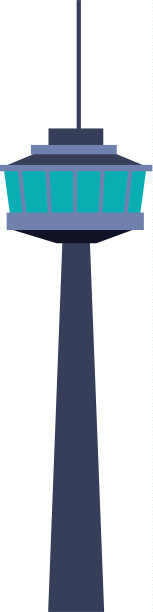 未来主义的城市大厦由玻璃制成图片下载