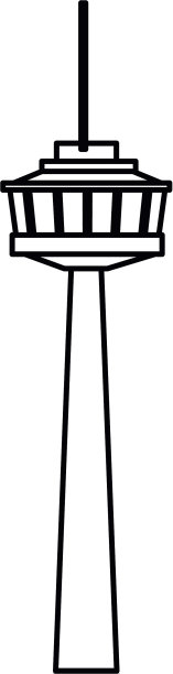 未来主义的城市大厦由玻璃制成图片下载